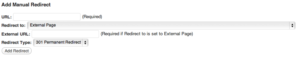 404 redirected